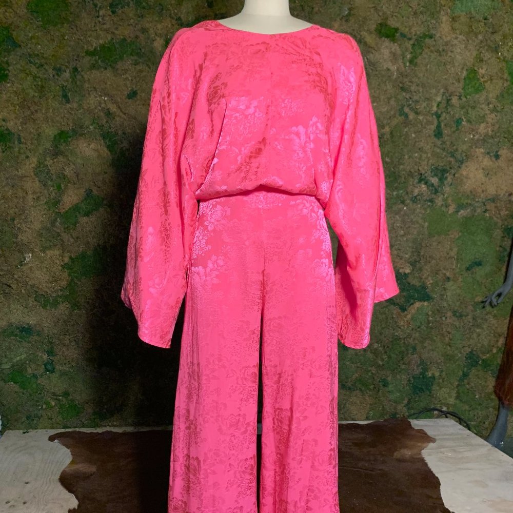 Brand new Topshop Pink Backless Floral Jumpsuit